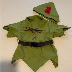 Custom baby Peter Pan top and hat costume